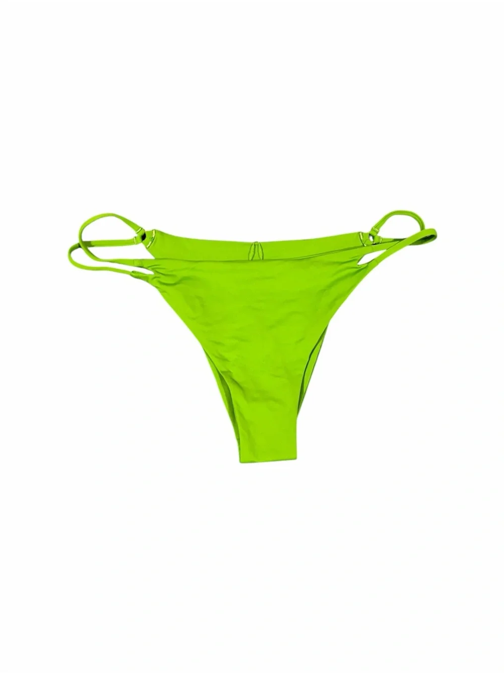 L*Space Wilder Bikini Bottoms Palm Green Size L NWT High Leg Cheeky Swim